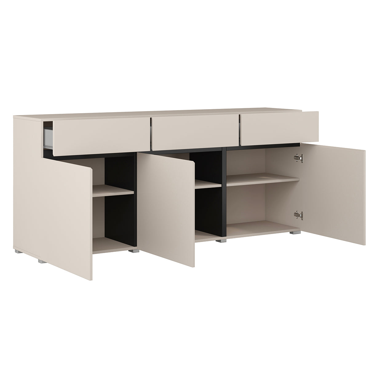 Buffet 3 portes 3 tiroirs Lilia Cachemire - vue 4
