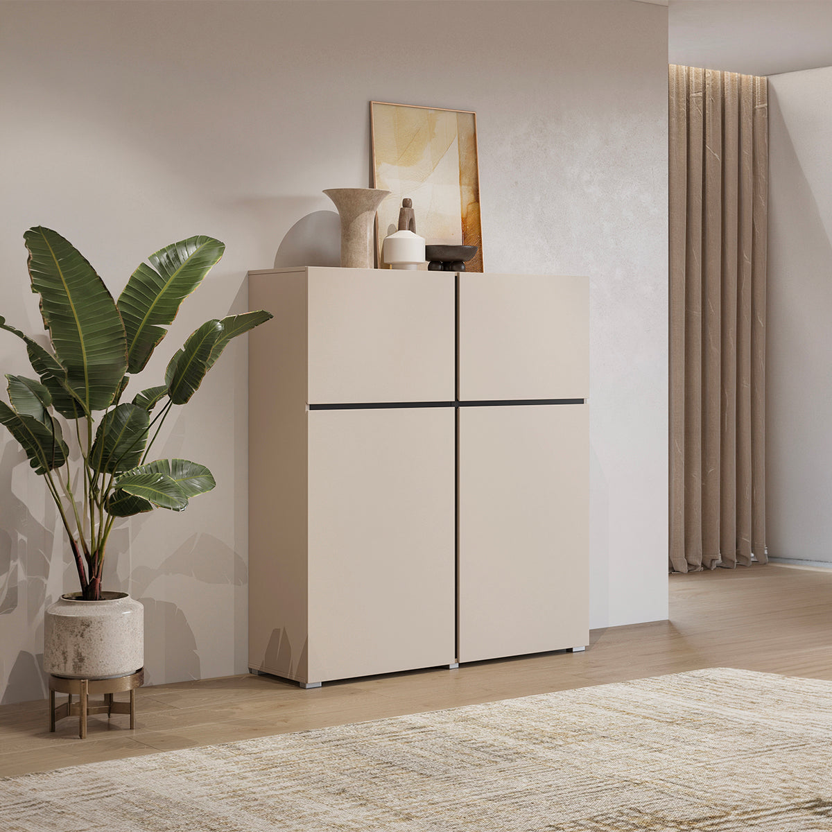 Buffet haut 4 portes Lilia Cachemire - vue 2