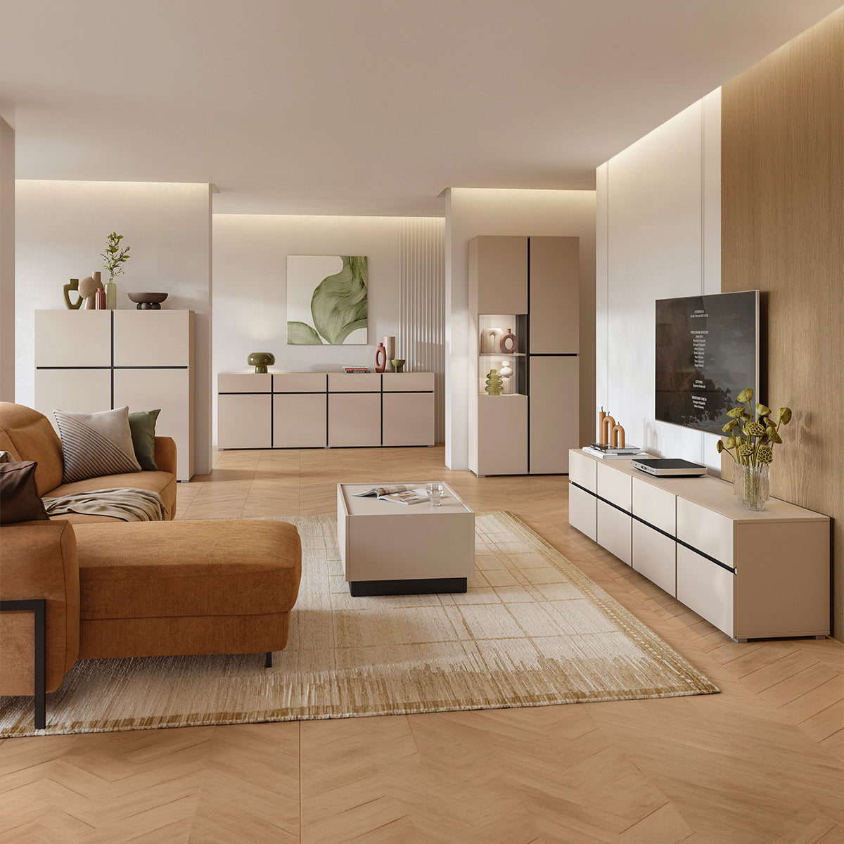 Buffet haut 4 portes Lilia Cachemire - vue 7