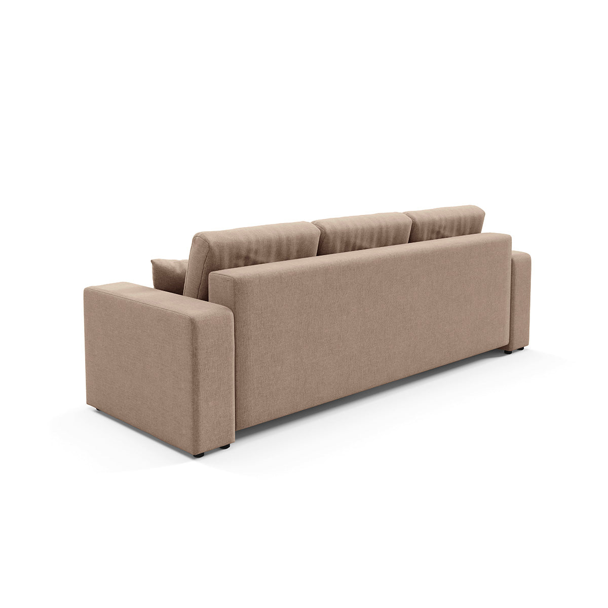 Canapé 3 places convertible avec coffre Giulia Beige - vue 5