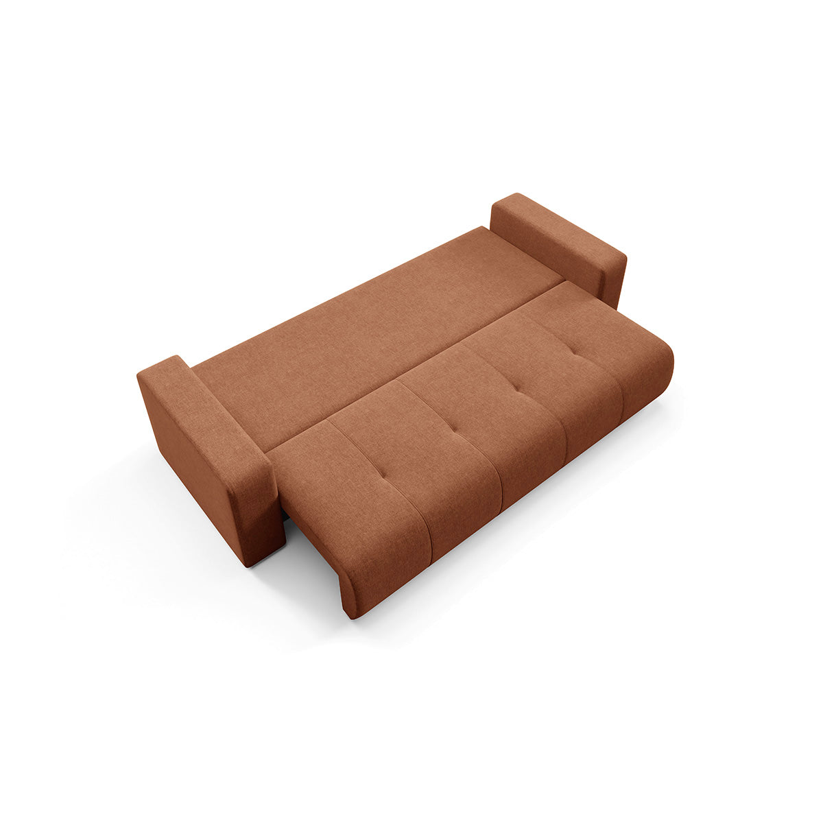 Canapé 3 places convertible avec coffre Giulia Terracotta - vue 7