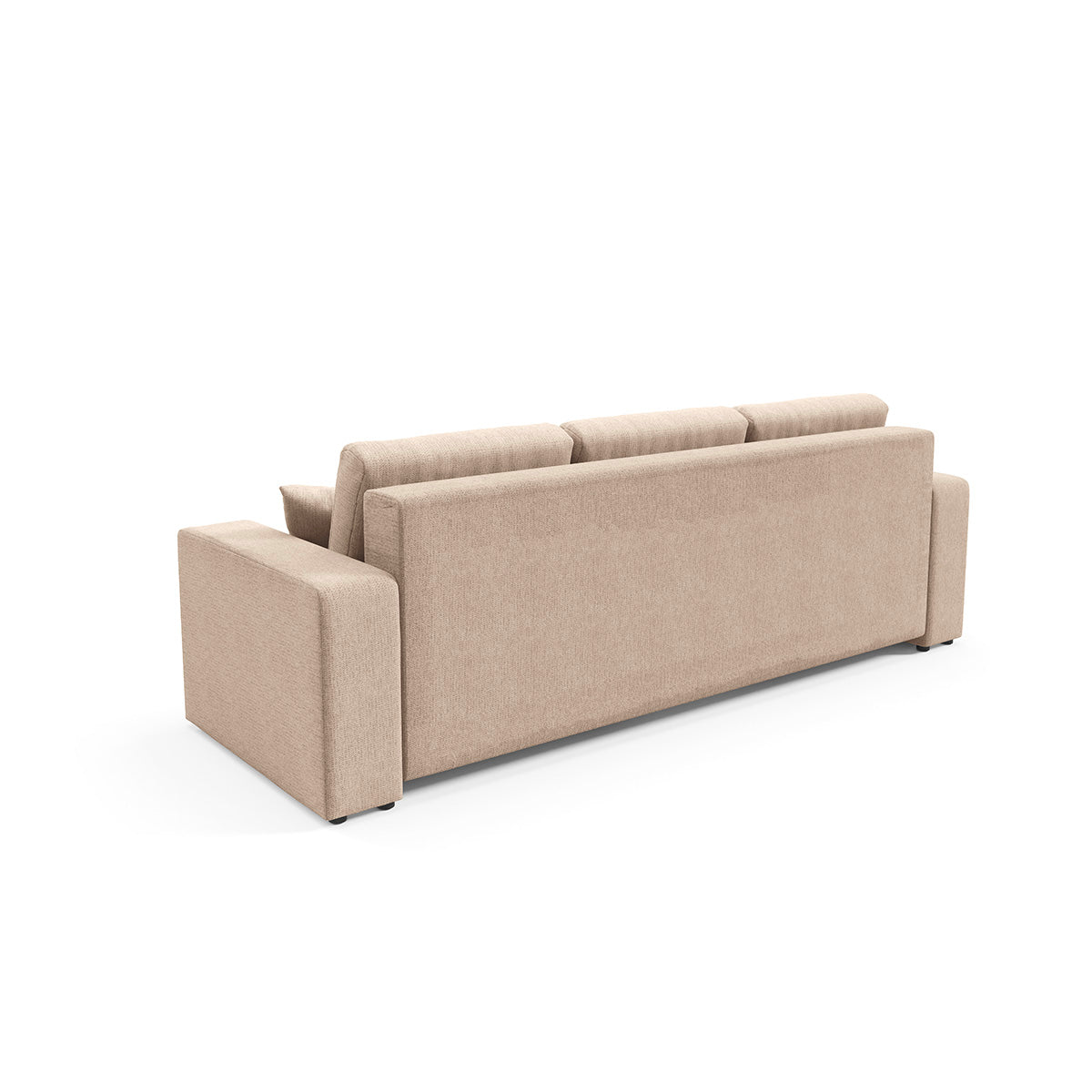 Canapé 3 places convertible avec coffre Vasco Beige - vue 5