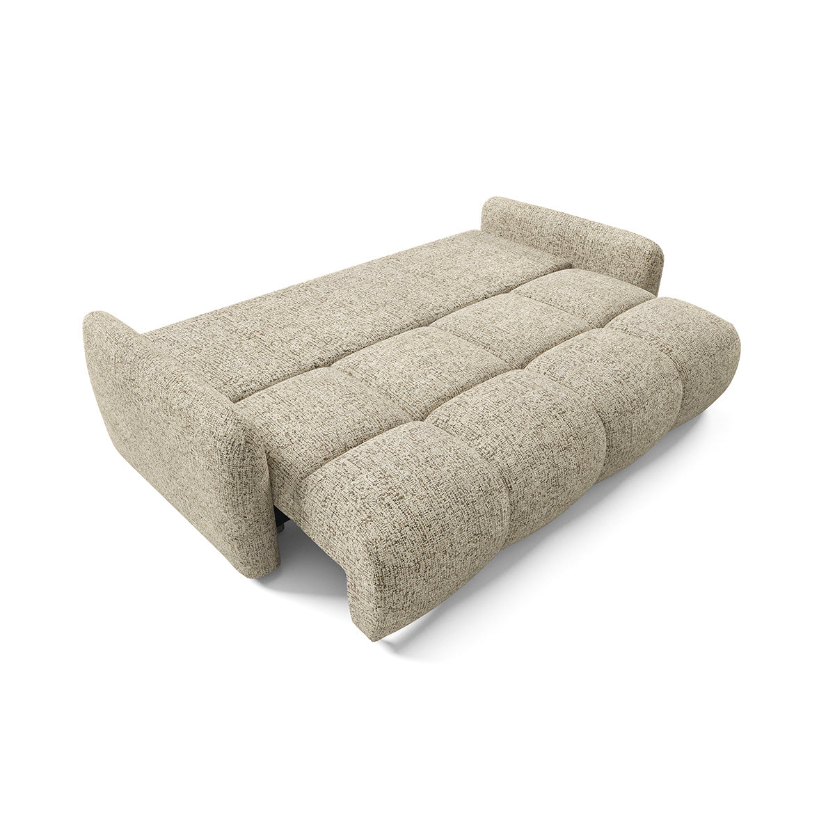 Canapé 3 places convertible avec coffre Vittoria Beige chiné - vue 7