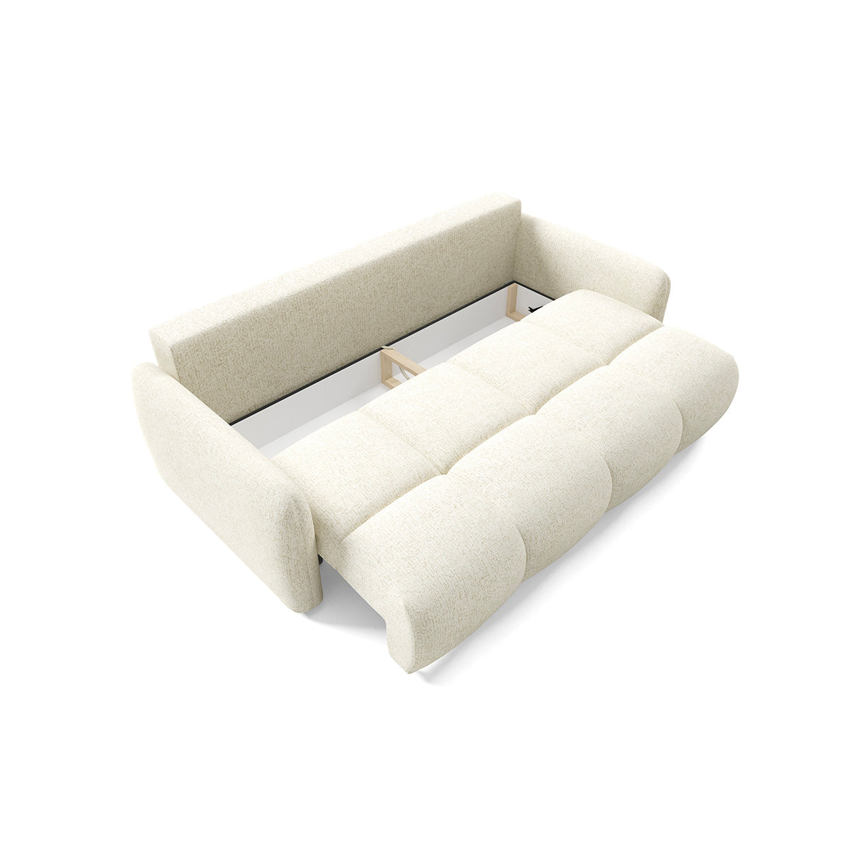 Canapé 3 places convertible avec coffre Vittoria Blanc cassé - vue 6