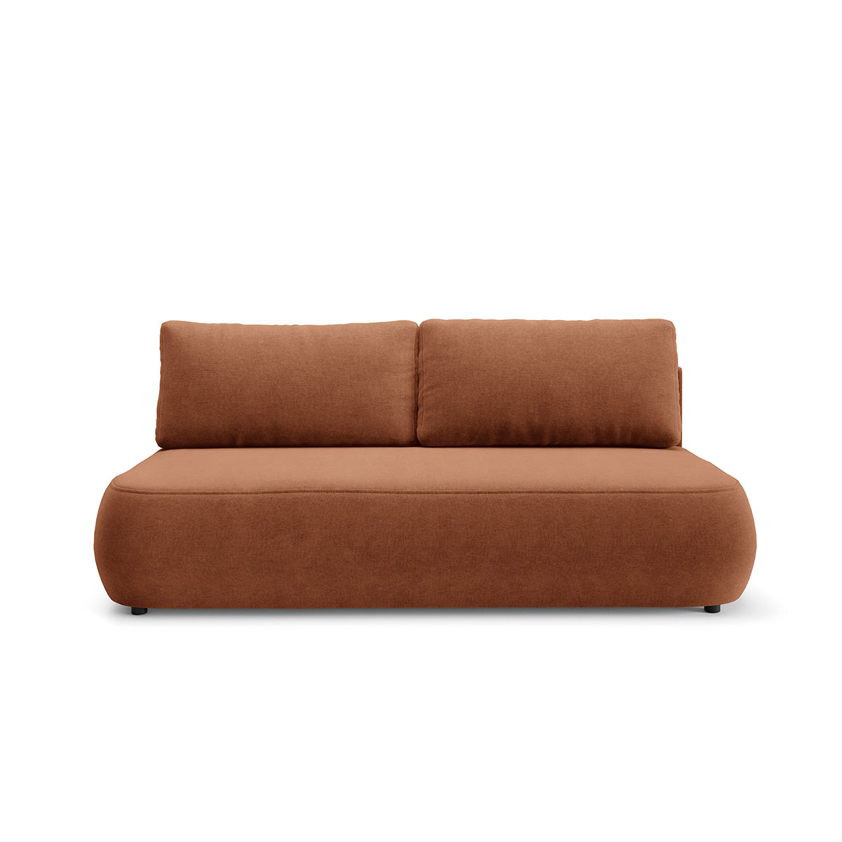 Canapé convertible 3 places avec coffre Antonio Terracotta - vue 3