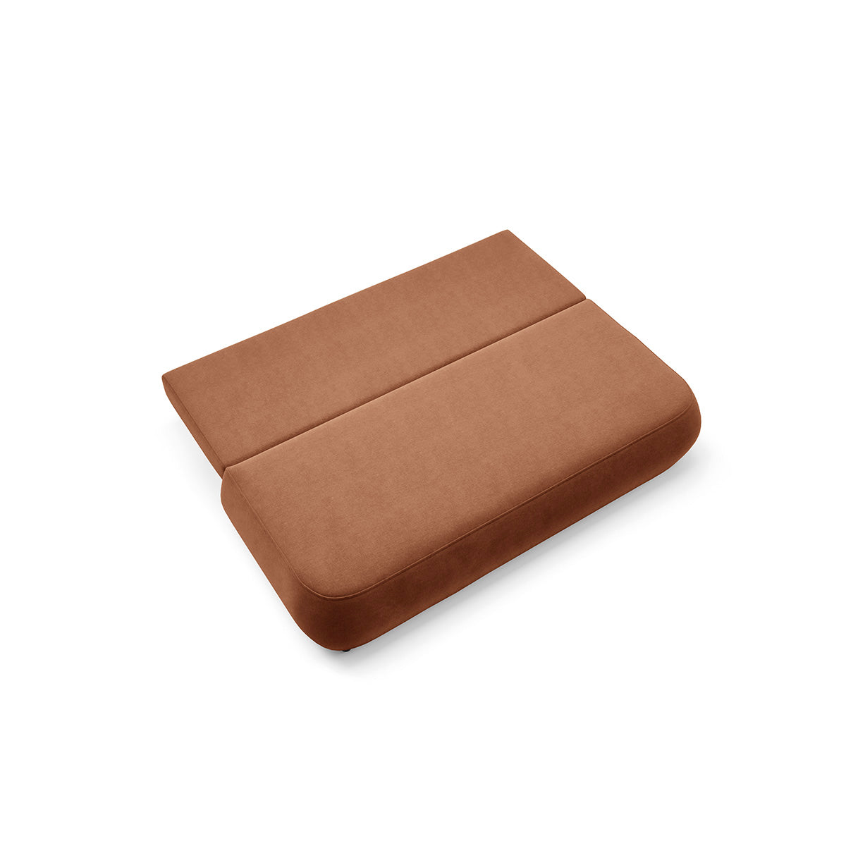 Canapé convertible 3 places avec coffre Antonio Terracotta - vue 4