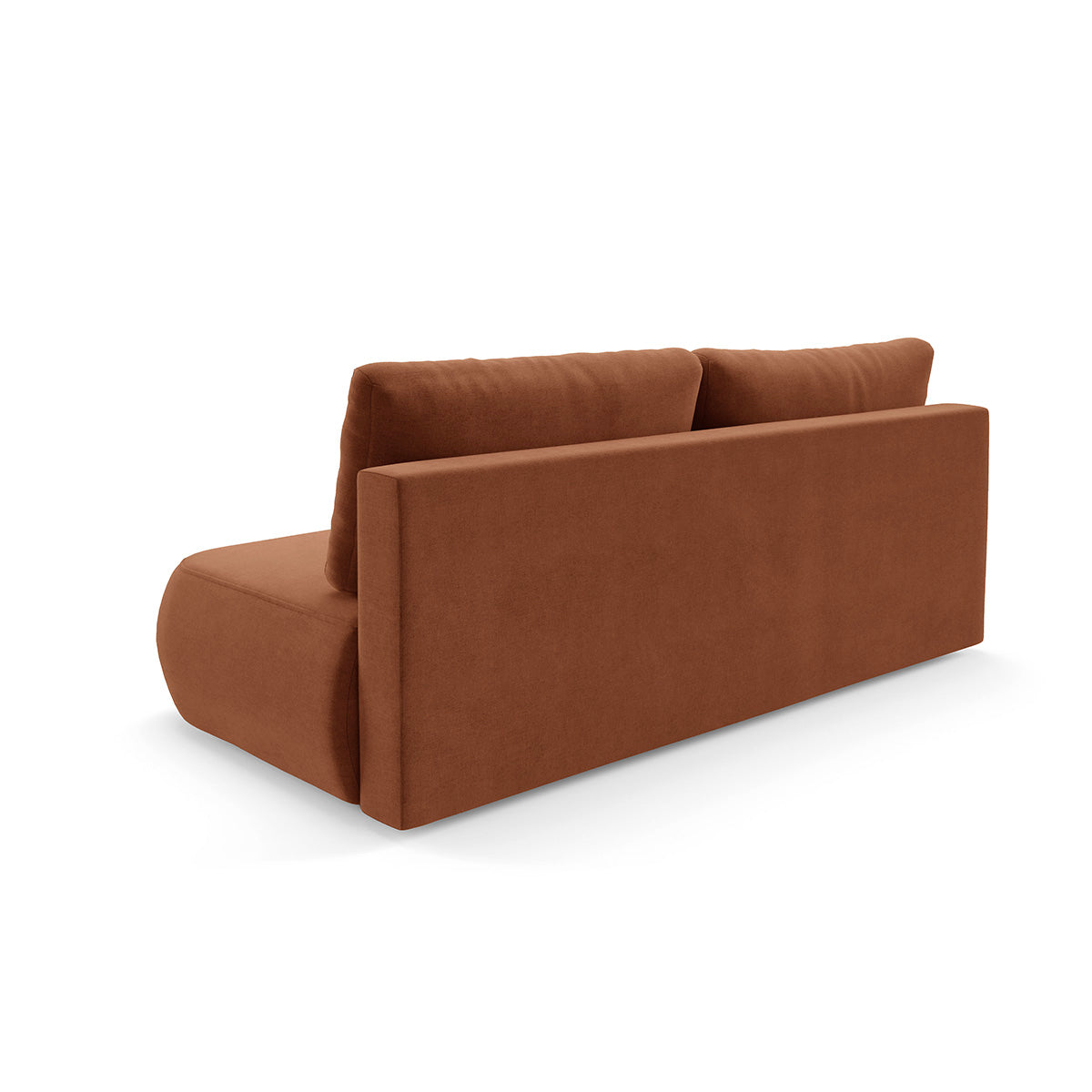 Canapé convertible 3 places avec coffre Antonio Terracotta - vue 6