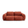 Canapé convertible 3 places avec coffre Camilla Terracotta