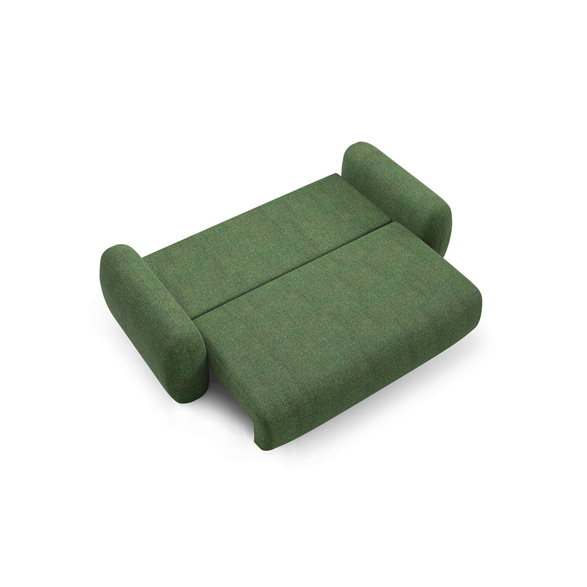 Canapé convertible 3 places avec coffre Carmela Vert - vue 4