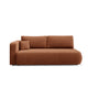 Canapé convertible 3 places avec coffre et accoudoir réversible Antonio Terracotta
