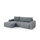 Canapé d'angle gauche convertible 3 places avec coffre Romeo Gris foncé