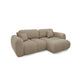 Canapé d'angle réversible convertible 3 places avec coffre Livio Beige