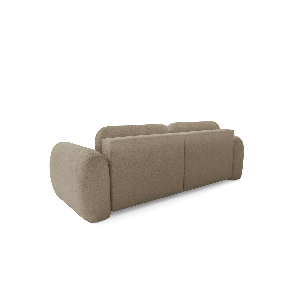 Canapé d'angle réversible convertible 3 places avec coffre Livio Beige - vue 4