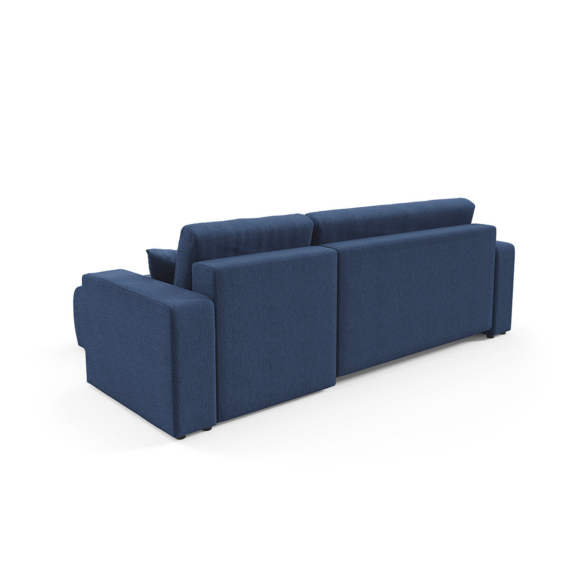 Canapé d'angle réversible convertible 3 places avec coffre Vasco Bleu - vue 5