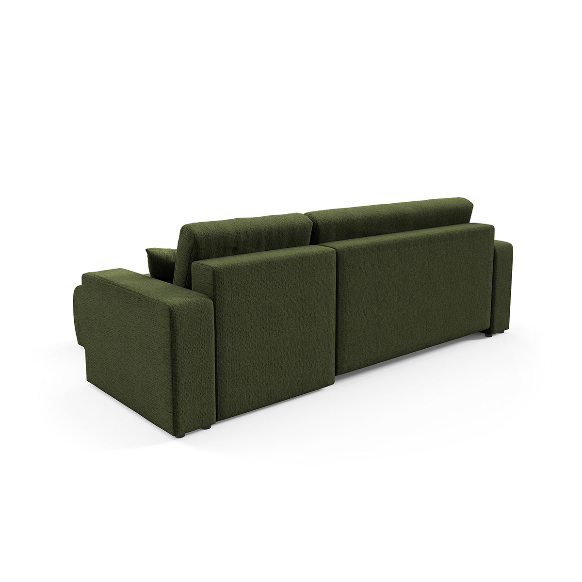 Canapé d'angle réversible convertible 3 places avec coffre Vasco Vert - vue 5