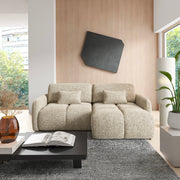 Canapé d'angle réversible convertible Vittoria Beige chiné