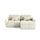 Canapé d'angle réversible convertible Vittoria Blanc Cassé