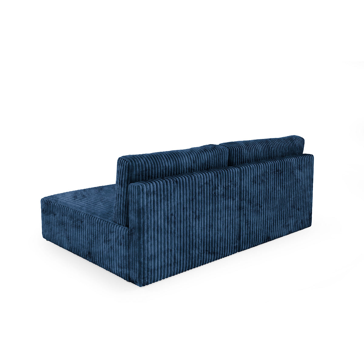 Canapé d'angle réversible et convertible 3 places avec coffre Angela Bleu marine - vue 6