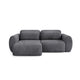 Canapé d'angle réversible et convertible 3 places avec coffre Camilla Gris foncé