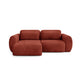 Canapé d'angle réversible et convertible 3 places avec coffre Camilla Terracotta