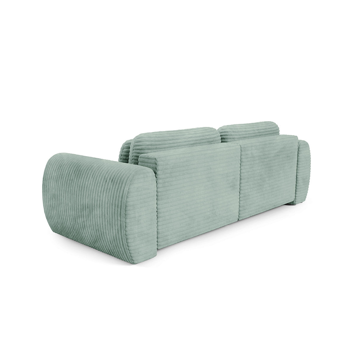 Canapé d'angle réversible et convertible 3 places avec coffre Camilla Vert d'eau - vue 6