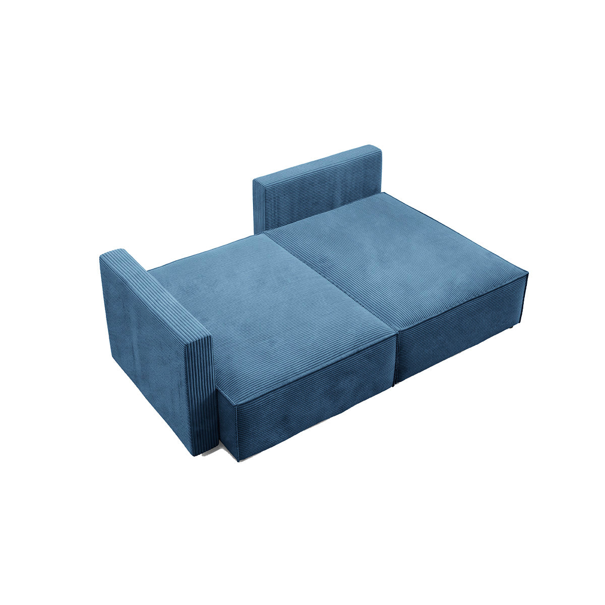 Canapé d'angle réversible modulable et convertible Georgia Bleu foncé - vue 7