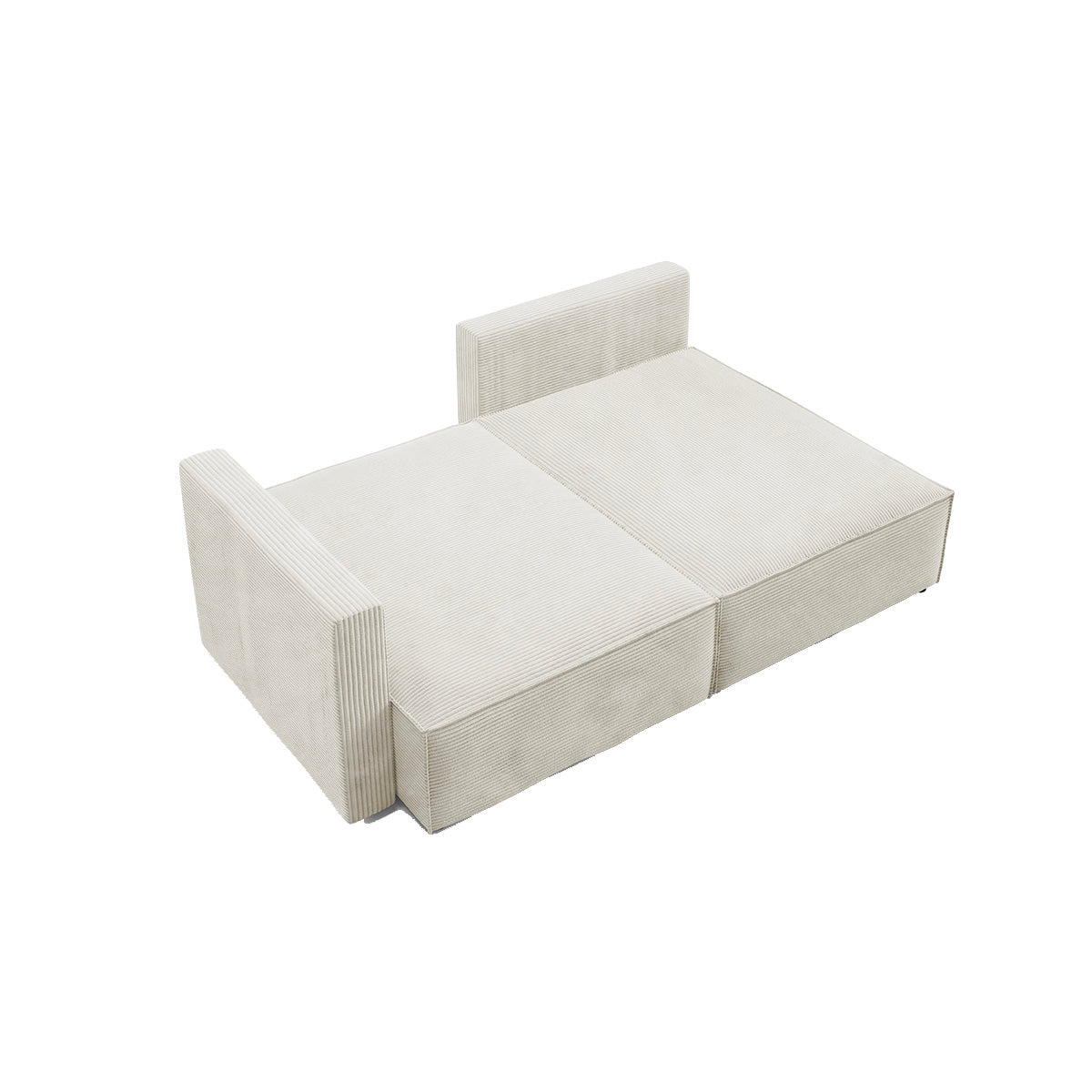 Canapé d'angle réversible modulable et convertible Georgia Blanc cassé - vue 7