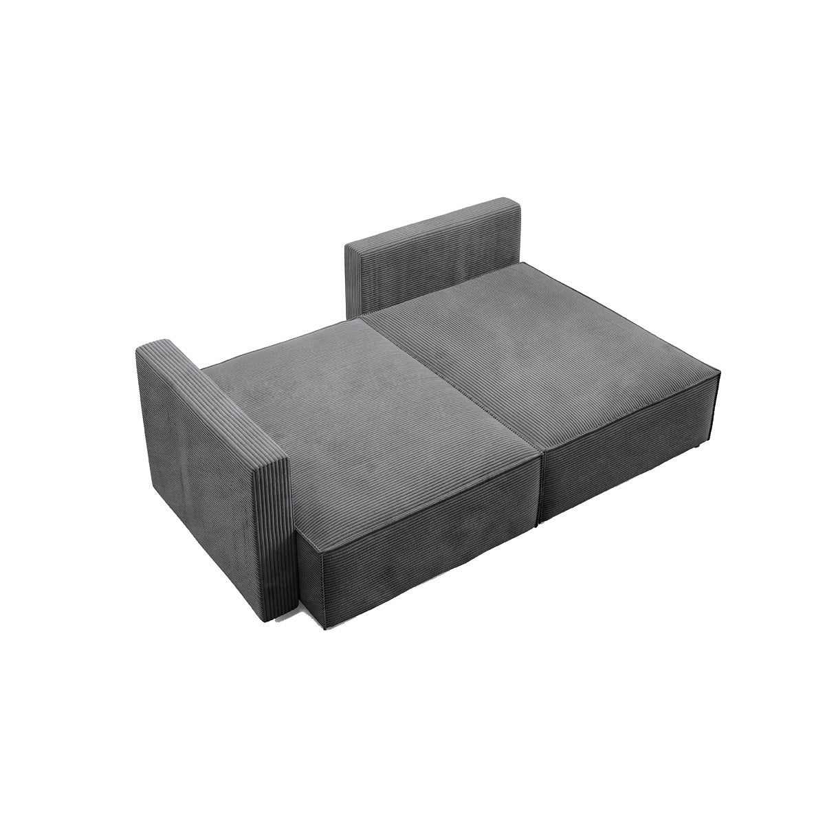 Canapé d'angle réversible modulable et convertible Georgia Gris - vue 7
