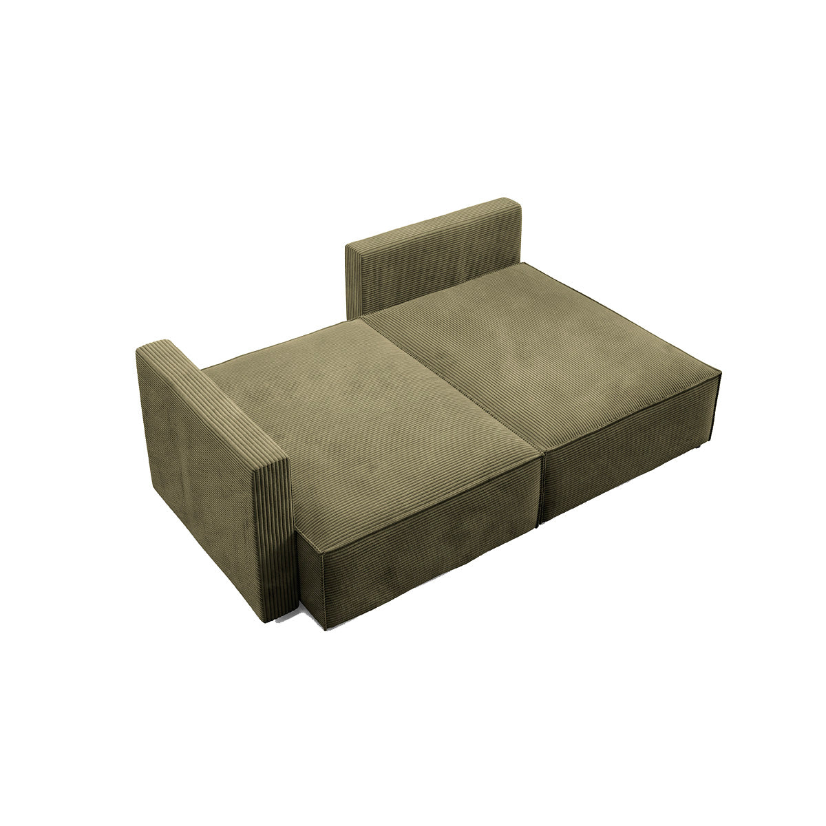 Canapé d'angle réversible modulable et convertible Georgia Vert - vue 7
