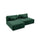 Canapé d'angle réversible modulable et convertible Georgia Vert sapin