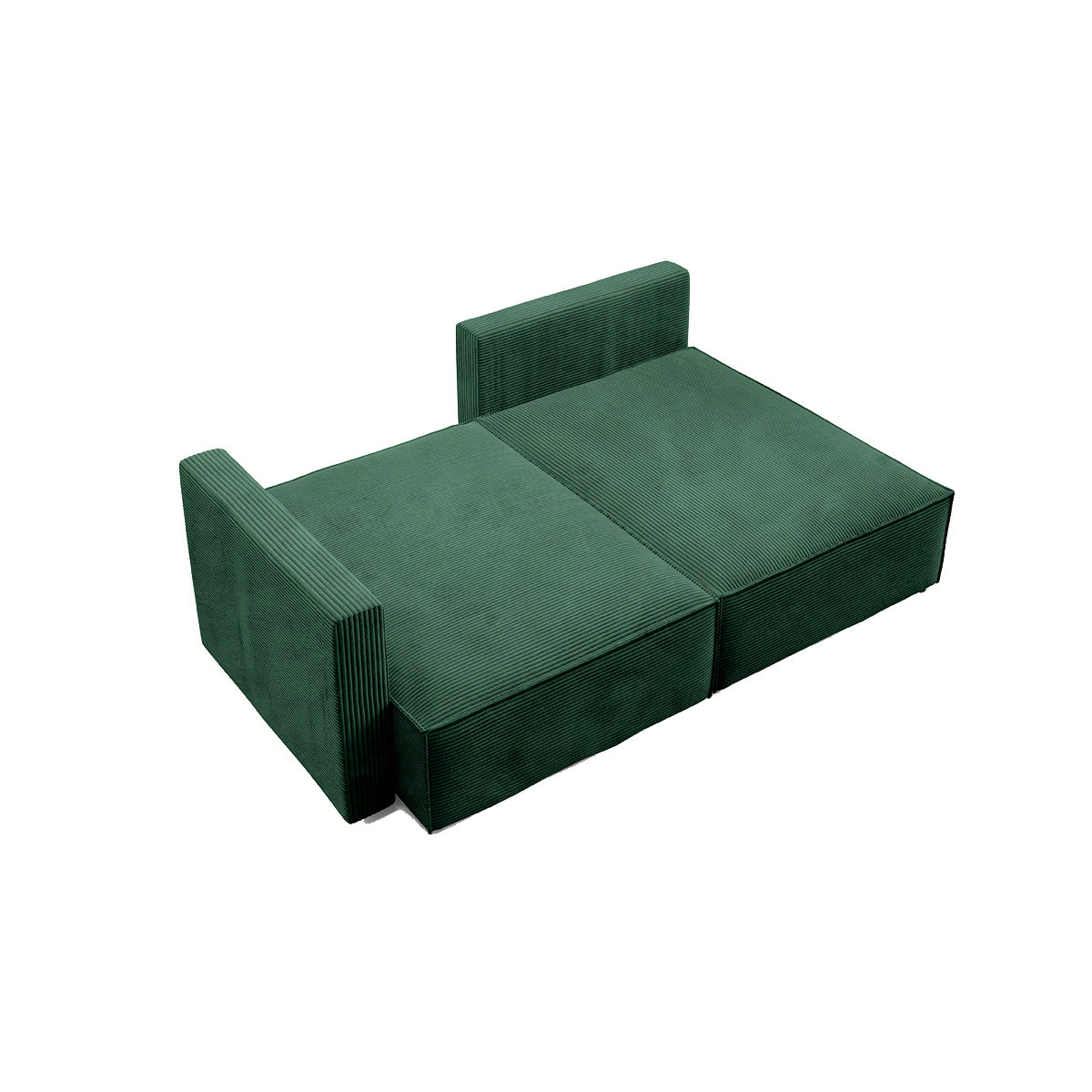 Canapé d'angle réversible modulable et convertible Georgia Vert sapin - vue 7