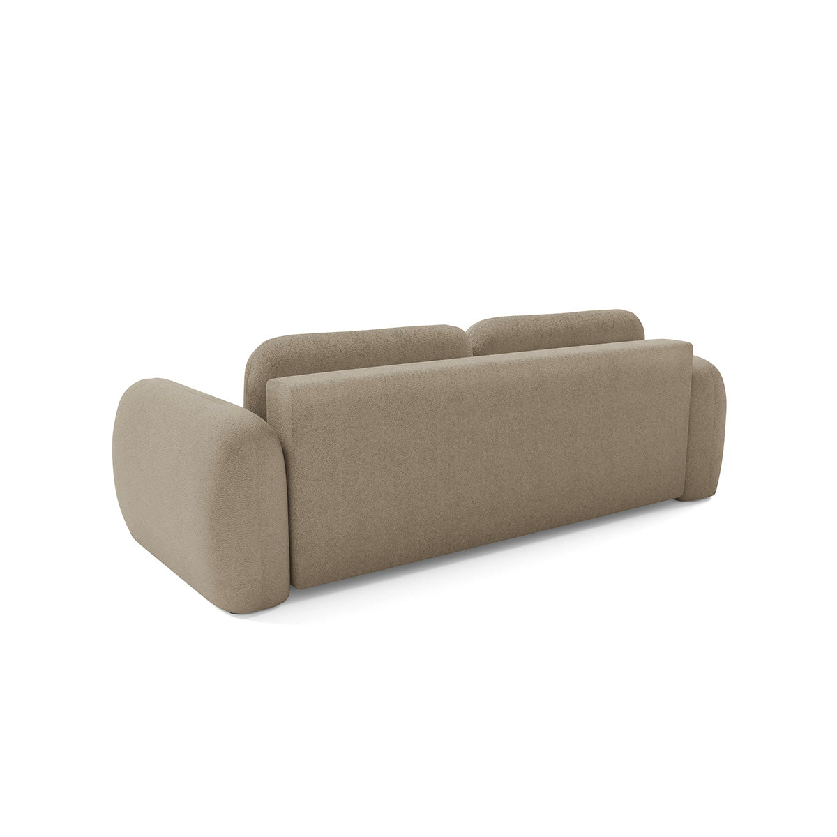 Canapé convertible 3 places avec coffre Livio Beige - vue 5