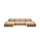 Canapé en U 4 places convertible avec coffre Ivana Beige