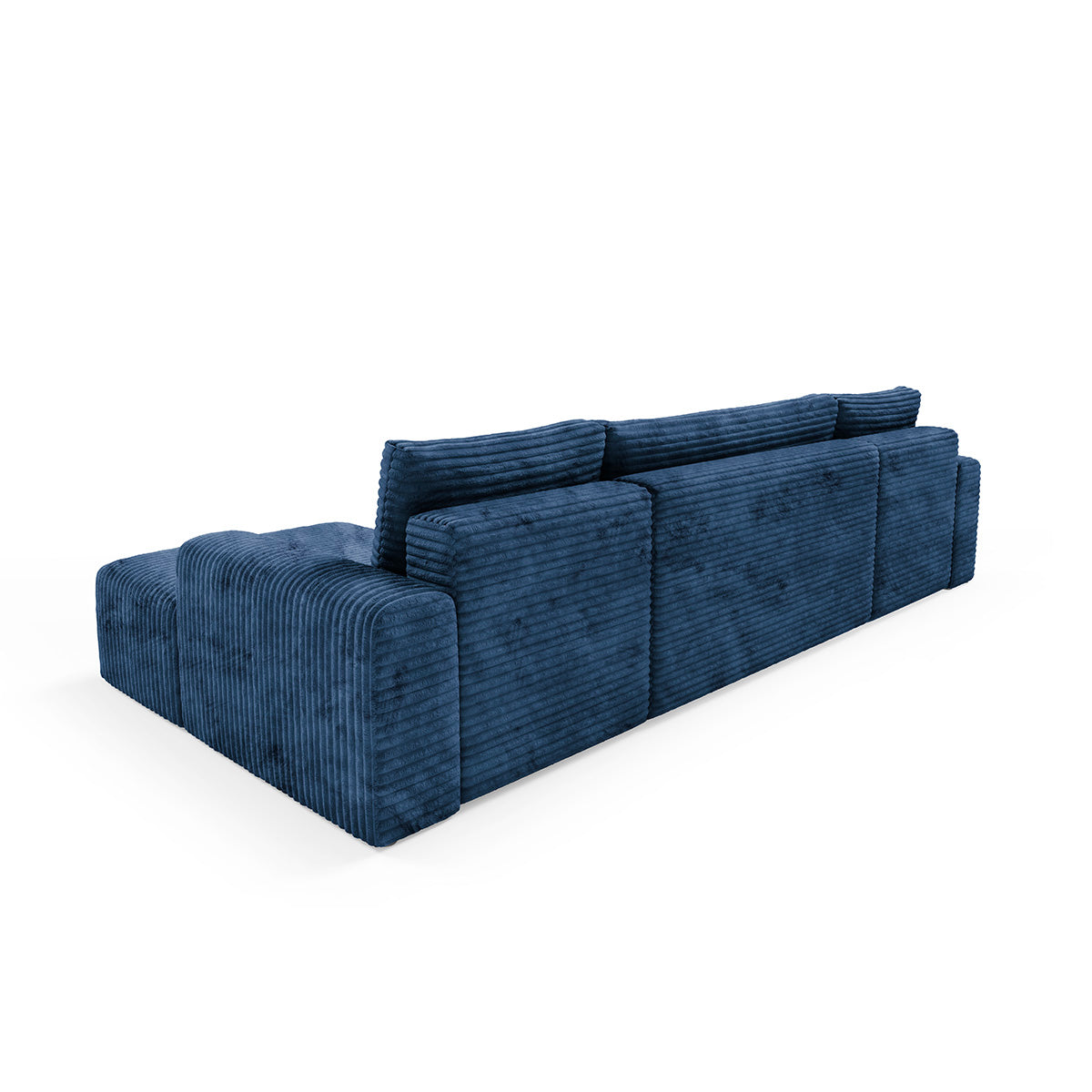 Canapé en U 5 places convertible avec coffre Romeo Bleu foncé - vue 5