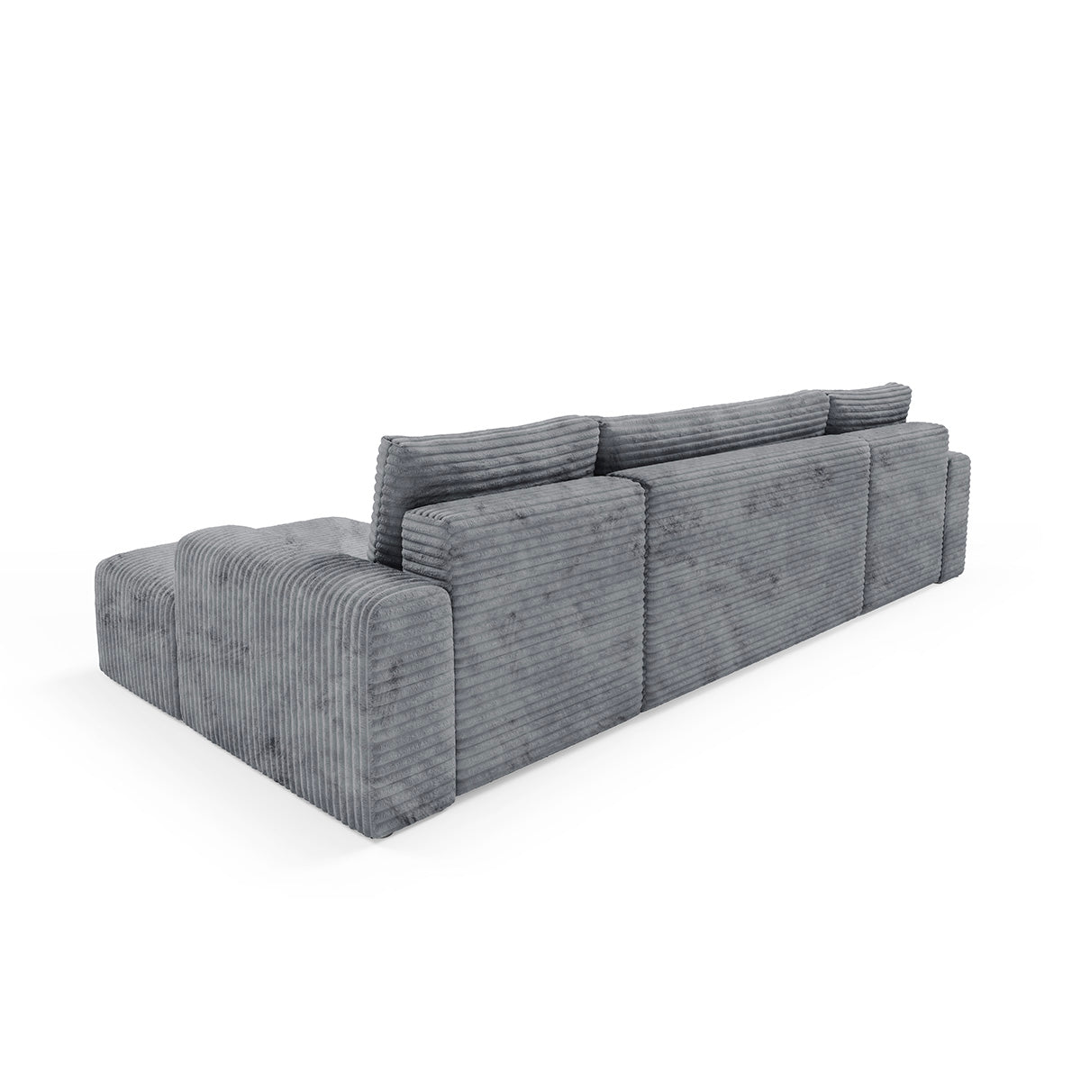 Canapé en U 5 places convertible avec coffre Romeo Gris foncé - vue 5