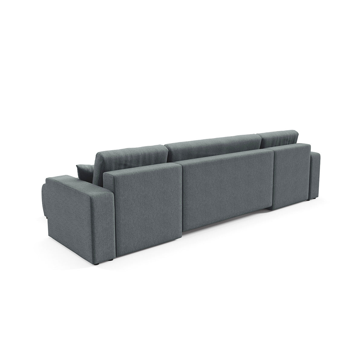 Canapé en U 5 places convertible avec coffre Vasco Gris - vue 5