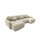 Canapé en U 5 places convertible avec coffre Vittoria Beige chiné