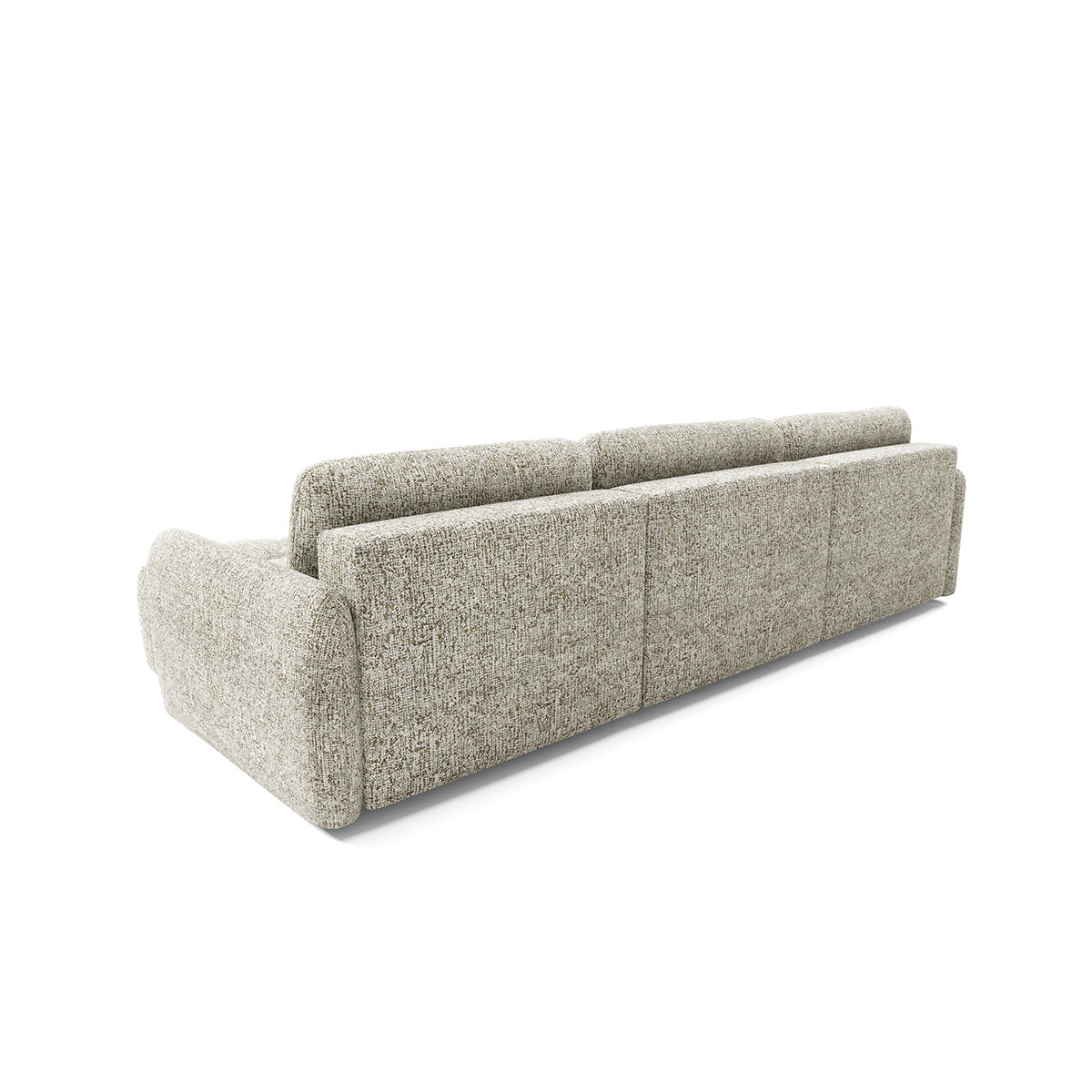 Canapé en U 5 places convertible avec coffre Vittoria Gris chiné - vue 5