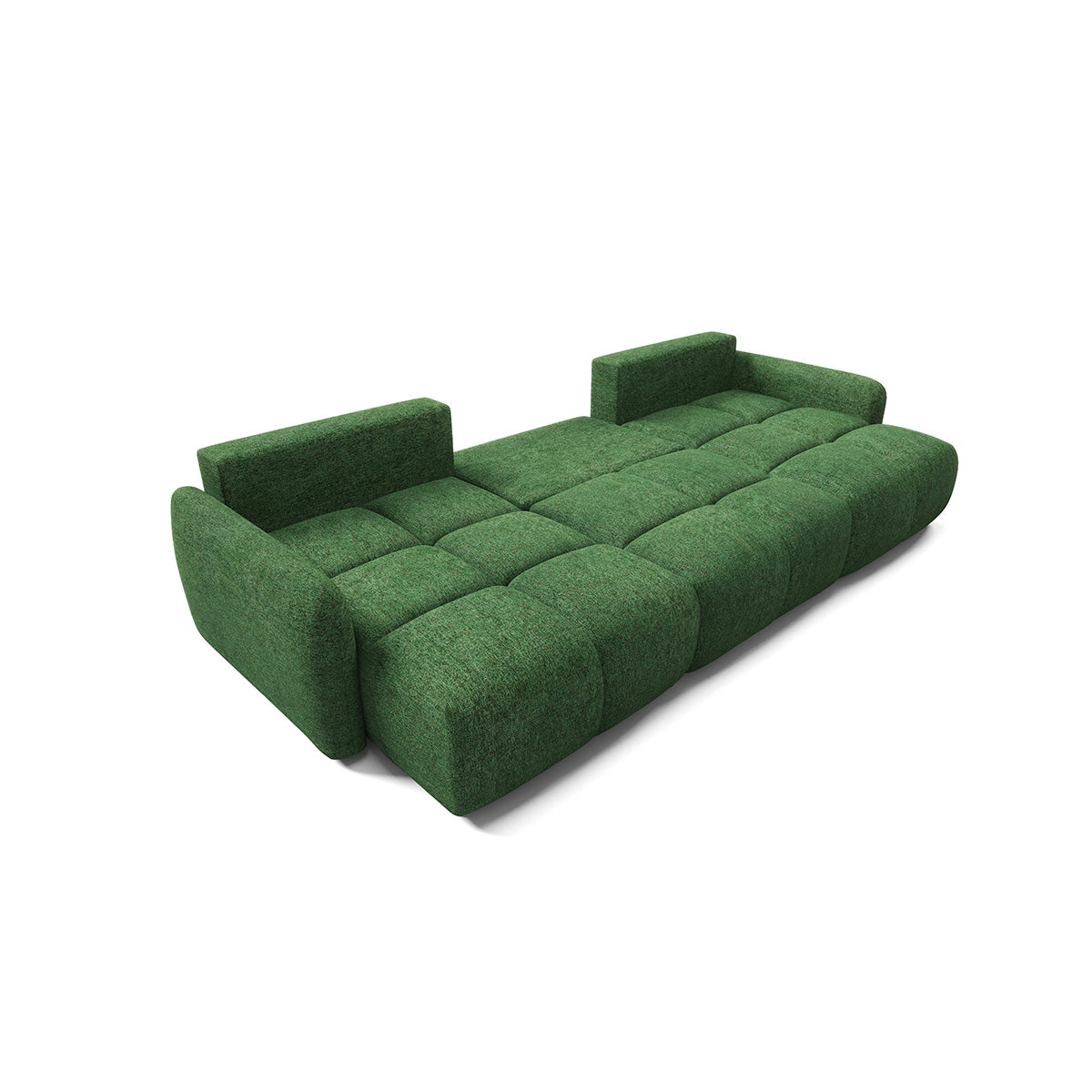 Canapé en U 5 places convertible avec coffre Vittoria Vert - vue 7