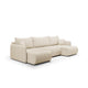 Canapé U 5 places convertible coffre Claudio Beige