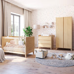 Chambre complète lit évolutif 70x140 commode à langer et armoire 2 portes Vox Muve Bois