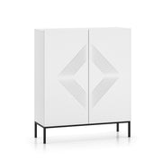 Buffet haut 2 portes Aura Blanc