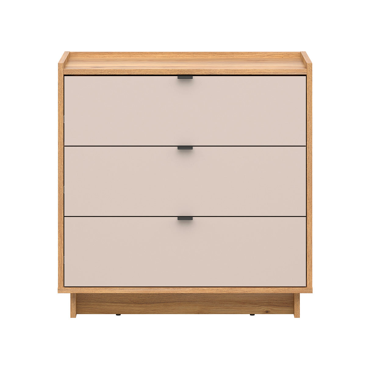 Commode 3 tiroirs Donna Cachemire et Bois - vue 2