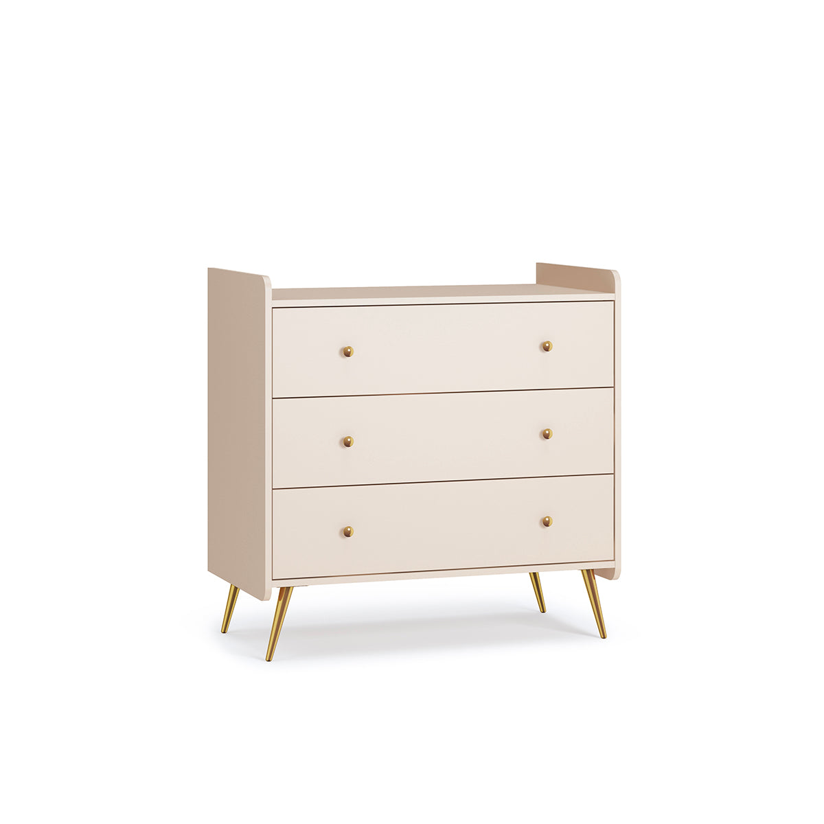 Commode 3 tiroirs et armoire 2 portes Vox Lunea Cachemire - vue 2