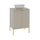 Meuble simple vasque 60cm 2 portes sur pieds Daria Cachemire
