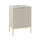Meuble simple vasque encastrée 60cm 2 portes sur pieds Daria Cachemire