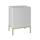 Meuble sous-vasque 60cm 2 portes sur pieds Daria Blanc
