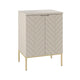 Meuble sous-vasque 60cm plan de toilette 2 portes sur pieds Daria Cachemire