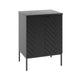 Meuble sous-vasque 60cm plan de toilette 2 portes sur pieds Daria Noir