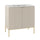 Meuble simple vasque encastrée 80cm 2 portes sur pieds Daria Cachemire